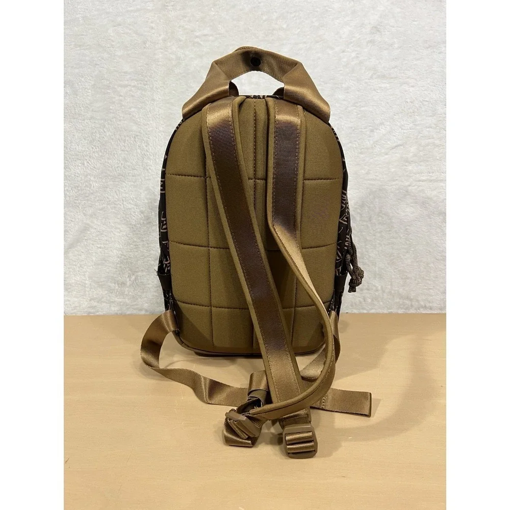 The North Face Never Stop Mini Backpack‎ 5L Brown Tan Monogram NF0A81DV